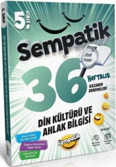 5. Sınıf Din Kültürü ve Ahlak Bilgisi Sempatik 36 Haftalık Kazanım Denemeleri Ünlüler Karması