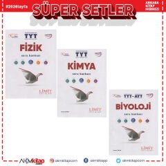Limit Yayınları TYT Fizik Kimya ve Biyoloji Soru Bankası Seti 3 Kitap