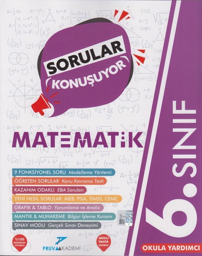 6. Sınıf Matematik Sorular Konuşuyor Soru Bankası Pruva Akademi