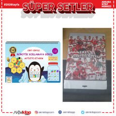 Ankara Kitap Merkezi Cırt Cırtlı Robotik Kodlamaya Giriş Aktivite Kitabım ve Milli takım 24 lü Ahşap Puzzle Seti