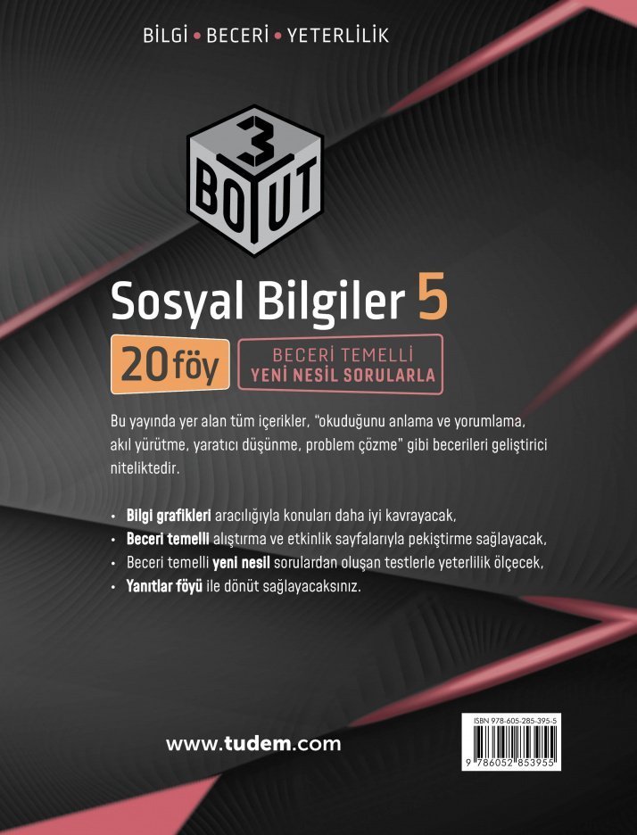 5.sınıf 3 Boyut Sosyal Bilgiler Tudem Yayınları
