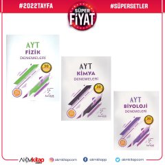 Karekök Yayınları AYT Kimya Fizik ve Biyoloji Deneme Seti 3 Kitap