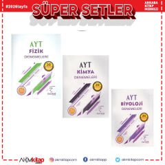 Karekök Yayınları AYT Kimya Fizik ve Biyoloji Deneme Seti 3 Kitap