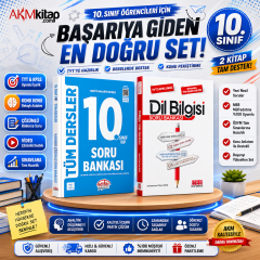 Editör Yayınları 10.Sınıf VİP Tüm Dersler ve AKM Dil Bilgisi Soru Bankası Seti 2 Kitap