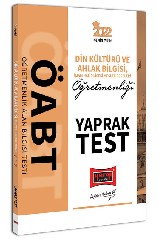 2022 ÖABT Din Kültürü ve Ahlak Bilgisi İmam Hatip Lisesi Meslek Dersleri Öğretmenleri Yaprak Test Yargı Yayınları
