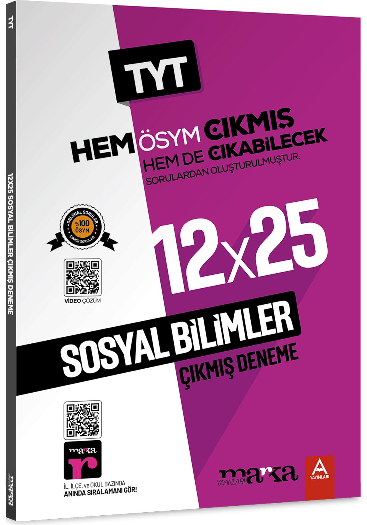 TYT Sosyal Bilimler 12x25 Çıkmış ve Çıkabilecek Denemeler Marka Yayınları