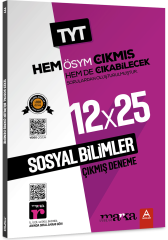 TYT Sosyal Bilimler 12x25 Çıkmış ve Çıkabilecek Denemeler Marka Yayınları