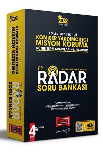 2022 Polis Meslek İçi Komiser Yardımcılığı Misyon Koruma Radar Soru Bankası Yargı Yayınları