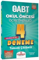 KPSS ÖABT Okul Öncesi Öğretmenliği Çocuğun Yüz Dili 4 Deneme Yönerge Yayınları