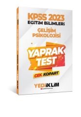 2023 KPSS Eğitim Bilimleri Gelişim Psikolojisi Çek Kopart Yaprak Test Yediiklim Yayınları