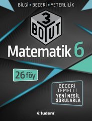 6. Sınıf Matematik 3 Boyut Föy Tudem Yayınları