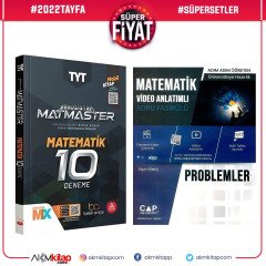 A Yayınları Matmaster Matematik Ve Çap Problemler 2 Kitap Set
