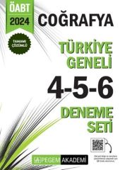 2024 ÖABT Coğrafya Öğretmenliği Türkiye Geneli 4-5-6 Deneme Seti Pegem Yayınları