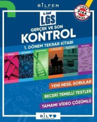 8. Sınıf LGS 1. Dönem Gerçek ve Son Kontrol Tekrar Kitabı Bilfen Yayınları