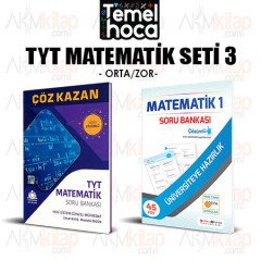 Çöz Kazan TYT Matematik ve Farklı Sistem TYT Matematik Soru Bankası 2 Kitap Set