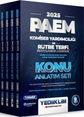 2025 PAEM Komiser Yardımcılığı ve Rütbe Terfi Sınavlarına Hazırlık Tamamı Çözümlü Konu Anlatımlı Modüler Set Yediiklim Yayınları