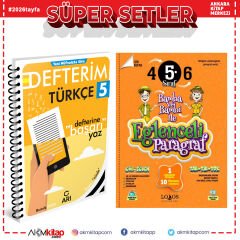 Arı Yayıncılık 5. Sınıf Türkçe Akıllı Defteri ve Lodos Eğlenceli Paragraf Soru Bankası Seti 2 Kitap