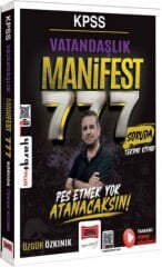 KPSS Vatandaşlık Manifest Serisi 777 Soruda Tamamı Video Çözümlü Tekrar Kitabı Yargı Yayınları