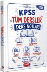 2026 KPSS Tüm Dersler Ders Notları Data Yayınları