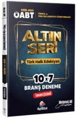 2026 MEB AGS ÖABT Altın Seri Türkçe Öğretmenliği Türk Dili ve Edebiyatı Öğretmenliği Türk Halk Edebiyatı 7 Deneme Dizgi