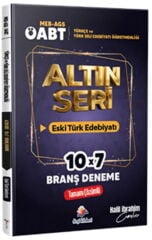 2026 MEB AGS ÖABT Altın Seri Türkçe Öğretmenliği Türk Dili ve Edebiyatı Öğretmenliği Eski Türk Edebiyatı 7 Deneme Dizgi