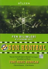 8. Sınıf Fen Bilimleri Son Kontrol 8 li Deneme Seti Bilfen Yayınları