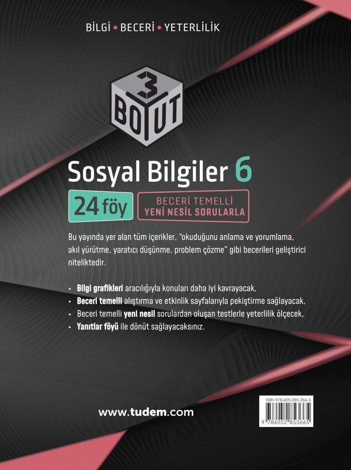 6.sınıf 3 Boyut Sosyal Bilgiler Tudem Yayınları