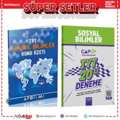 Apotemi TYT Sosyal Konu Özetli ve Çap Sosyal Deneme Seti 2 Kitap