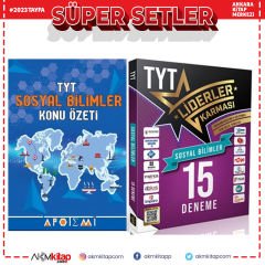 Apotemi TYT Sosyal Konu Özetli ve Liderler Karması Sosyal Deneme Seti 2 Kitap