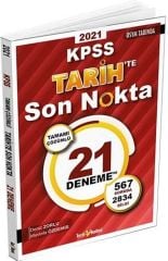 2021 KPSS Tarihte Son Nokta Çözümlü 21 Deneme Tercih Akademi