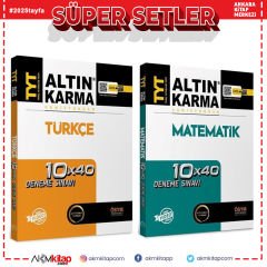 Altın Karma TYT Matematik ve Türkçe Deneme Seti 2 Kitap