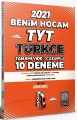2021 TYT Türkçe Tamamı Video Çözümlü 10 Deneme Sınavı Benim Hocam Yayınları