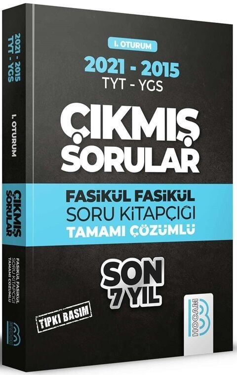 2009-2021 YKS 1. Oturum Son 7 Yıl Tıpkı Basım Fasikül Fasikül Çıkmış Sorular Benim Hocam