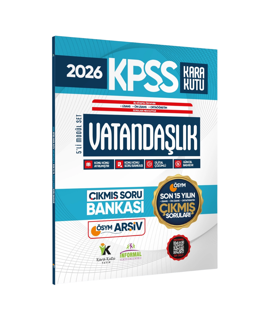 2026 KPSS Lisans Önlisans Ortaöğretim Vatandaşlık Kara Kutu ÖSYM Son 15 Yıl Çıkmış Soru Bankası İnformal Yayınları