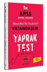 2022 KPSS Lisans Genel Kültür Vatandaşlık Yaprak Test Yargı Yayınları