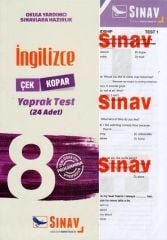 8. Sınıf İngilizce Çek Kopart Yaprak Test Sınav Yayınları