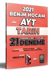 2021 AYT Tarih Tamamı Video Çözümlü 21 Deneme Sınavı Benim Hocam Yayınları
