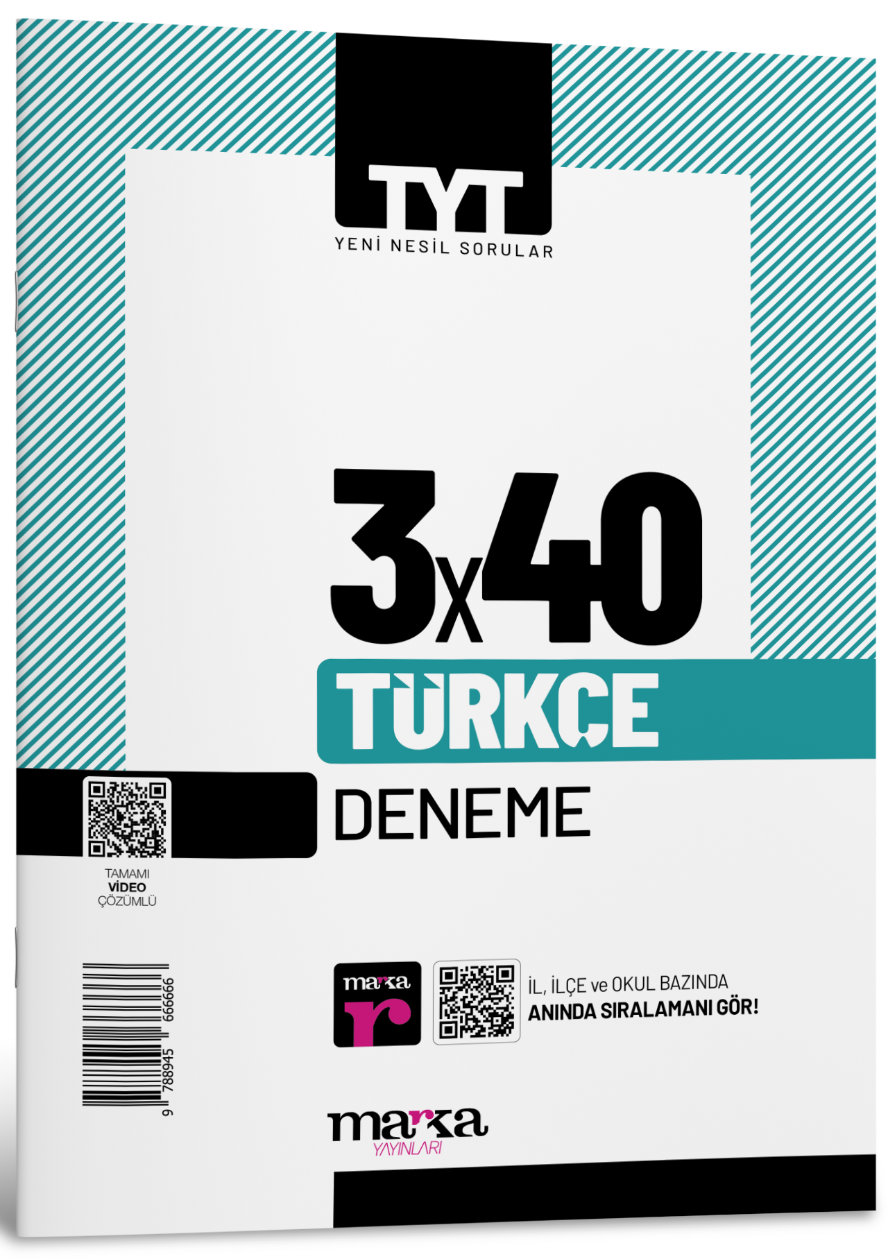 TYT Türkçe 3 x 40 Deneme Marka Yayınları