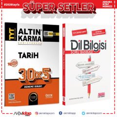 Altın Karma TYT Tarih Deneme ve AKM Dil Bilgisi Soru Bankası Seti 2 Kitap