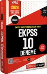 2026 E KPSS Lisans Engelli Kamu Personeli Seçme Sınavı Tamamı Çözümlü 10 Deneme Pegem Yayınları