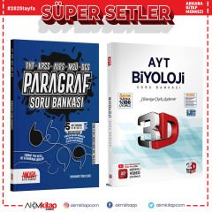 3D AYT Biyoloji ve AKM Paragraf Soru Bankası Seti 2 Kitap