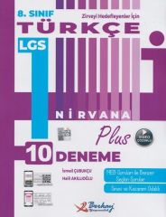 8. Sınıf LGS Türkçe Nirvana Plus 10 Deneme Berkay Yayıncılık