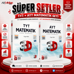 3D TYT ve AYT Matematik Seti 2 Kitap