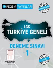 LGS Türkiye Geneli Deneme Sınavı 1 Pegem Yayınları