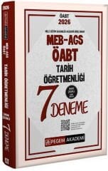 2026 MEB AGS ÖABT Tarih Öğretmenliği Tamamı Çözümlü 7 Deneme Pegem Yayınları