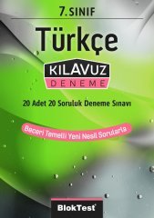 7. sınıf Türkçe Kılavuz Deneme Tudem Yayınları