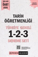 2026 MEB AGS ÖABT Tarih Öğretmenliği Tamamı Çözümlü Türkiye Geneli 1-2-3 Deneme Seti Pegem Yayınları