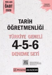 2026 MEB AGS ÖABT Tarih Öğretmenliği Türkiye Geneli 4-5-6 Deneme Seti Pegem