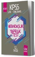 2020 KPSS Lise Önlisans Gy Gk Vatandaşlık Yaprak Test Yeni Trend Yayınları