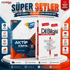 Aktif Öğrenme TYT Kimya 0 dan Başlayanlara ve AKM Dil Bilgisi Soru Bankası Seti 2 Kitap